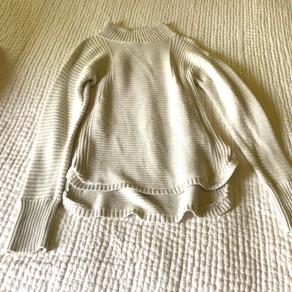 Cream long sweater. Large